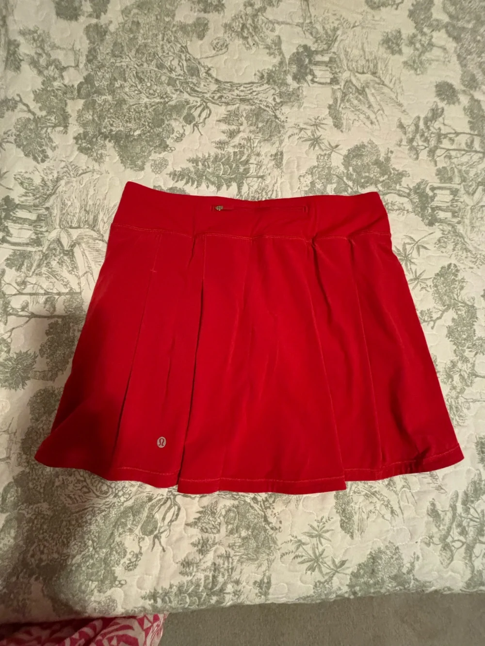 lululemon sz 8 EXTRA LONG Pace Rival Mid-Rise Skirt -Dark Red athleisure golf